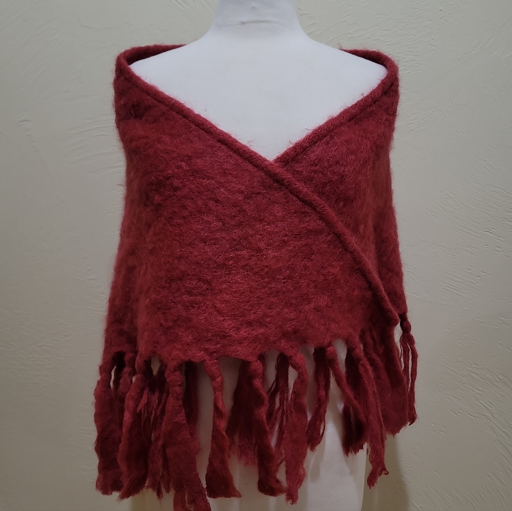 St Alban Pure Mohair Pile Shawl Pls Read!